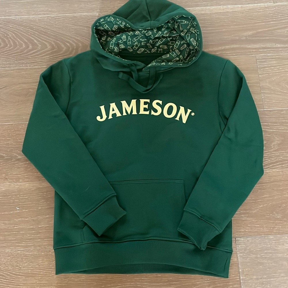 NWT Jameson Whiskey Green Hoodie size small